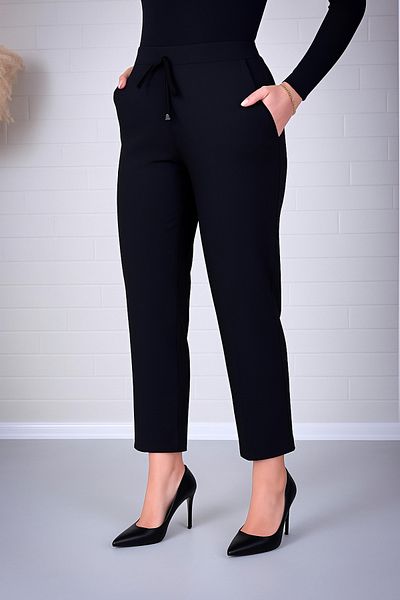 VOICTEC Plus Size Bell Fabric Pocket Carrot Pants with Elastic Waist