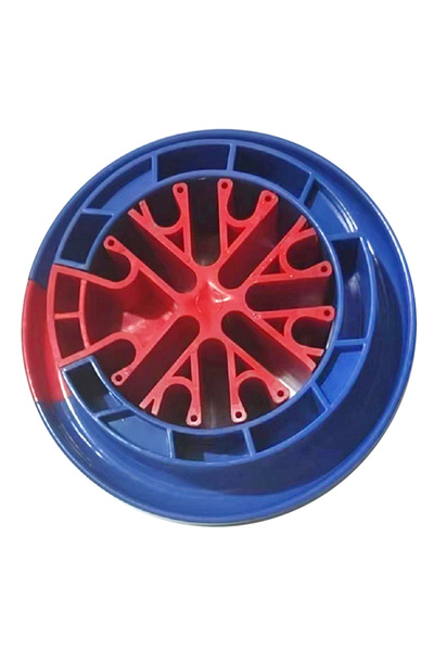 Choice1 جهاز تقليم الشبكة BLUERED، مشط كابلات، بلاستيك ABS مقاوم للحريق، كابل...