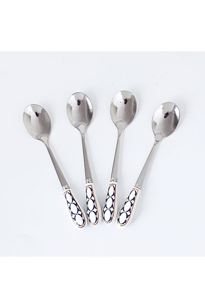 Shuer European Stainless Steel Coffee Spoon Tea Spoon With Ceramic Handle