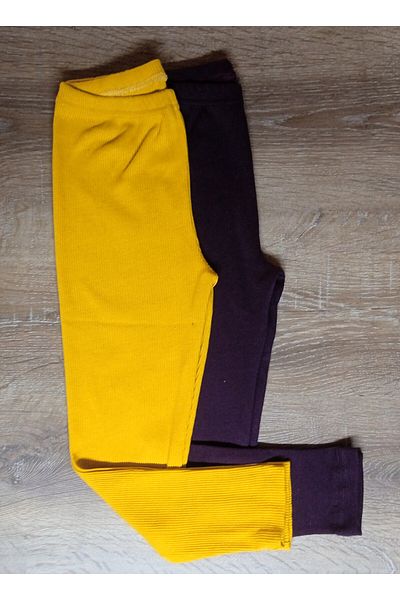 Fun Kids 2-Pack Ribbed Camisole Children's Leggings 7-8 Years