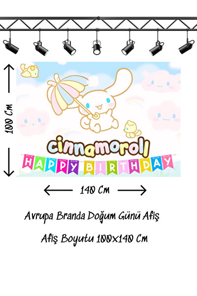 snowparty Banner za rođendan sa temom cimeta Cinnamoroll