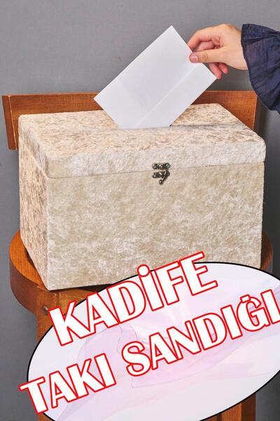 Dantelux Kadife Takı Sandığı (20x22x33 cm) - Kahve