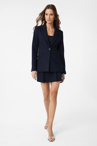 Antioch Navy Blue Body Fitting Women's Blazer Jacket