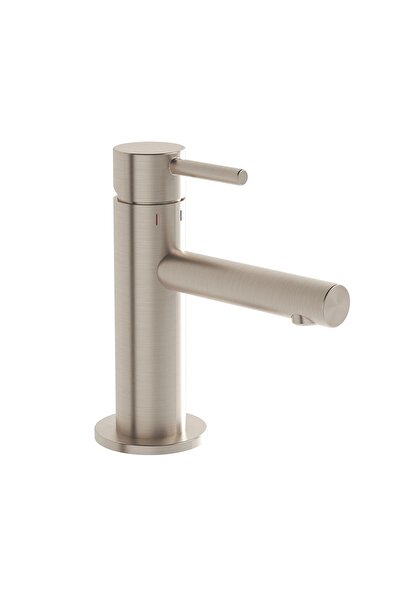 VitrA Origin A4255534 Lavabo Bataryası Kısa Fırçalı Nikel