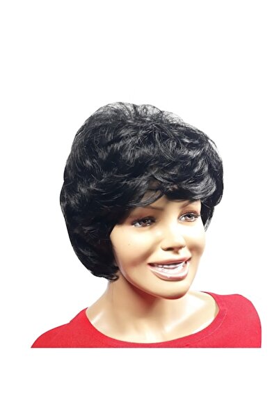 L-line fashion Peruca dama, fibra sintetica, cu aspect , negru 1