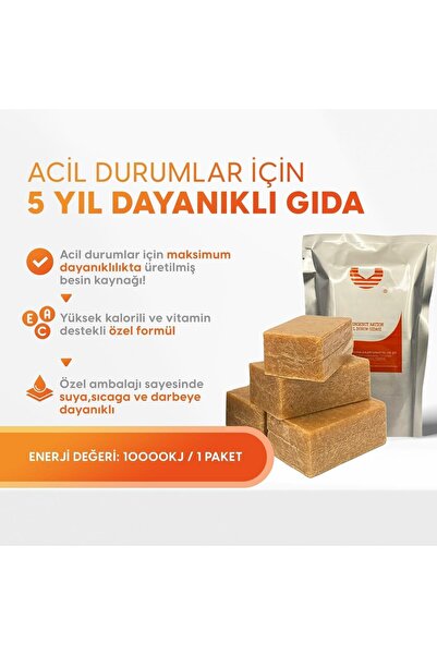 4s Acil Durum ve Deprem Gıdası, Hayat Kurtaran Beslenme,5 Yıl Raf Ömrü, 10 Paket (1 KOLİ)