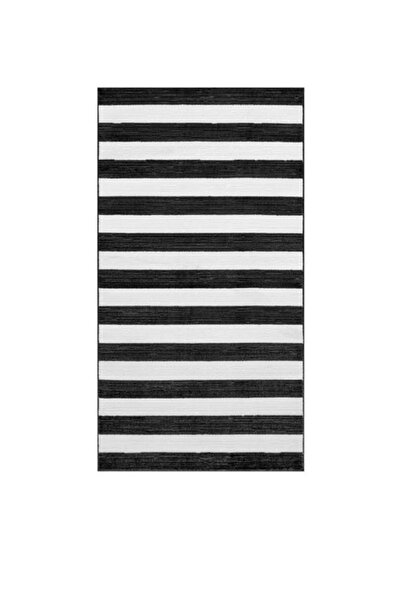 IKEA Elsystem yolluk, siyah-beyaz 80x150 cm kısa tüylü