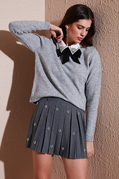 Lela Premium Regular Fit πουκάμισο με γιακά με απαλή υφή και λεπτομέρεια από πέτρες ΠΟΥΚΑΜΙΣΟ 680KZ0003