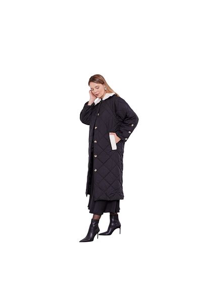 Levidor Women's Detailed Quilted Coat