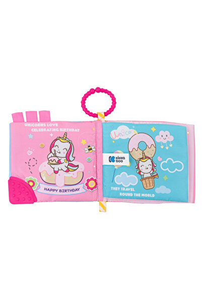 Kikka Boo Educational book with teething toy KikkaBoo Happy Unicorn