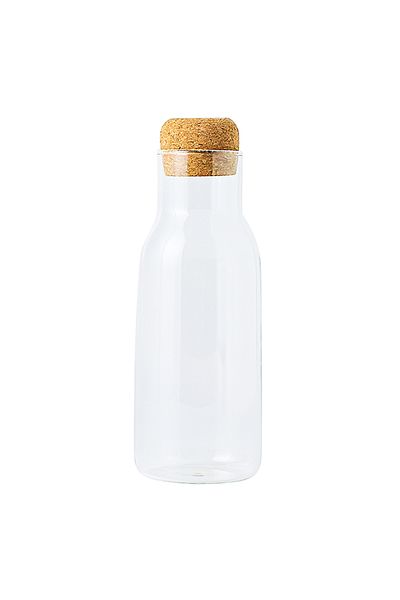 Shuer Cork Transparent Glass Storage Tank Household Kitchen Food Storage Tank