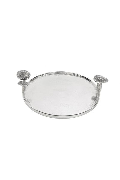 Mikasa Moor Antique Silver Mushroom Handle Tray 32X8Cm