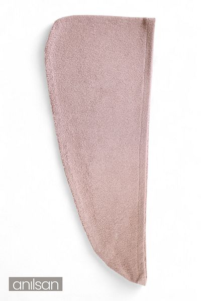 Anılsan 100% Cotton Dusty Rose Towel Bonnet Hair Drying Cap Head Towel Shower Bathing Cap Wet Hair Drying