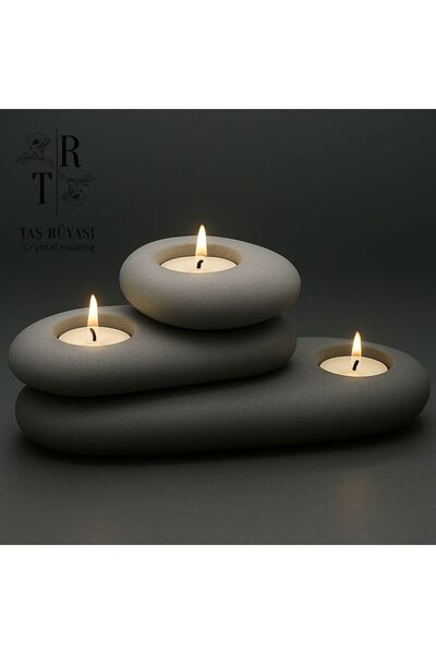 TAŞ RÜYASI Modern Zen Mumluk 3'lü Set
