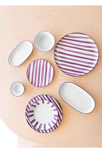 The Mia Joy Sauce Bowl Snack Bowl Set of 6 Purple 10 cm