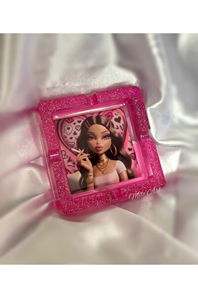 Milo Art Y2K Simli Pembe Epoksi Küllük Kül Tabağı Pinterest Tarzı Küllük