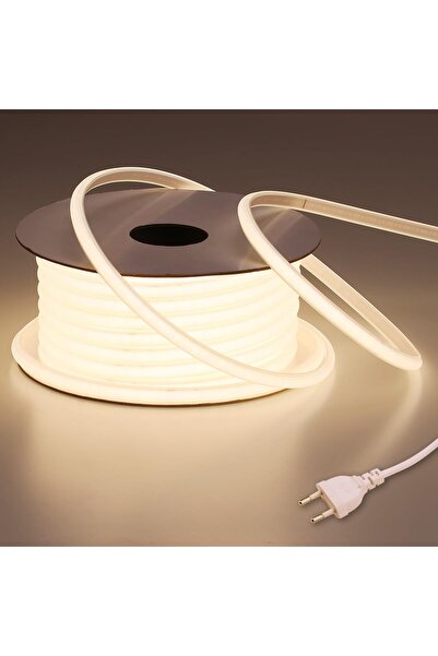SAKİN ENERJİ Neon Şerit Led 220 Volt Esnek Silikonlu Aydınlatma + FİŞ DAHİL