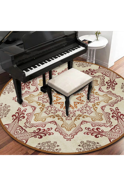 sharpdo Rugs living room Circular classic element carpet120*120cm