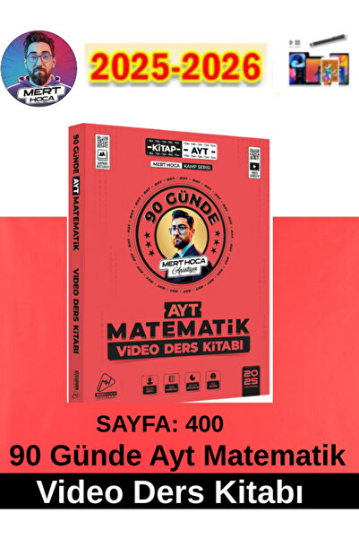 Mert Hoca Yayınları 2025-2026 Müfredat Ayt 90 Günde AYT Matematik Video Ders ...