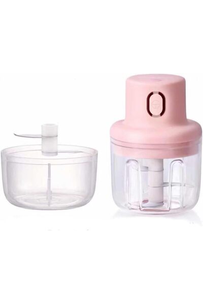 Generic Electric Garlic Chopper Mini with 2Cups, Wireless Electric Food Processor with USB Charging, Mini Ve