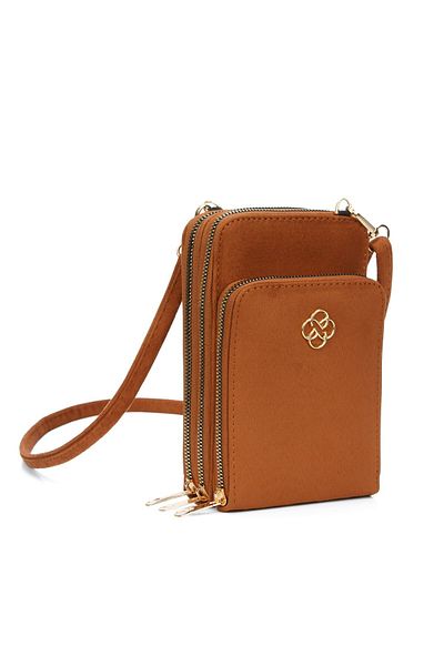 Newish Women's Tan Suede Bella Hand and Shoulder Bag