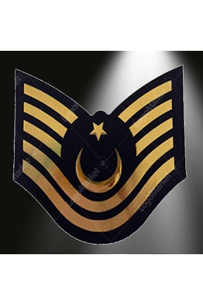 ÇUKUROVA ÜTÜ J. Asayiş Astsubay Senior First Sergeant 3D Coat of Arms, 2025 New Type Velcro, Standard Size, 1St Class
