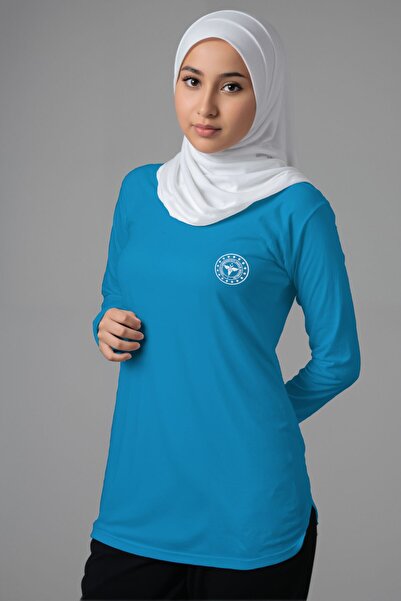 Pratik Medikal تي شيرت تركواز 112 للعناية الصحية في حالات الطوارئ مقاس طويل