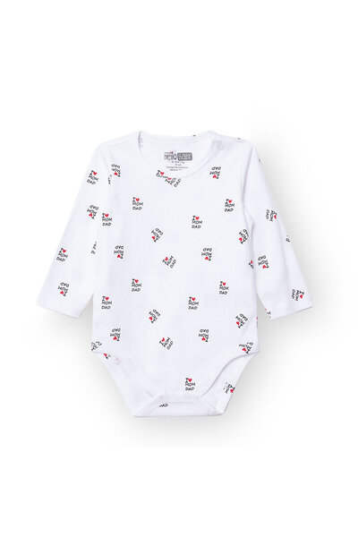 ebebek Hello Baby Unisex Uzun Kol Body Çıtçıtlı Yaka