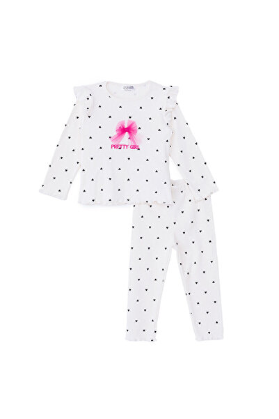 ebebek Hello Baby HelloBaby Kız Bebek Sweatshirt - Tayt Motto Girl Bisiklet Y...