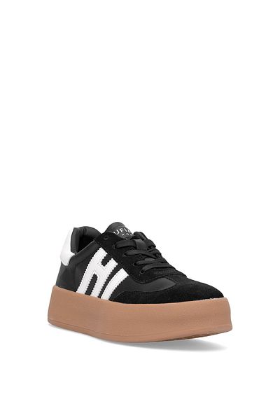 Lufian 121230050 Mira Women's Genuine Leather Classic Sneaker Black