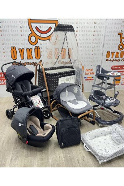 ÖYKÜ BEBEK DUNYASI 12 Parça King Yeni Doğan Bebek Çeyiz Seti Full Set (Anne B...
