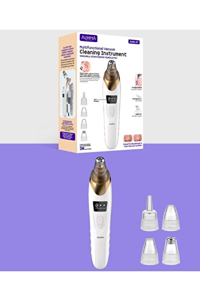 auhma AHB-01 400mAh Bataryalı, 5 Başlıklı, LCD Göstergeli Yüz Bakım - Siyah N...