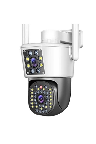 FOXMAG24 Cameră de supraveghere duală, WiFi/4G, Full HD, alarmă, detectare umană, audio bidirecțional, impermeabilă