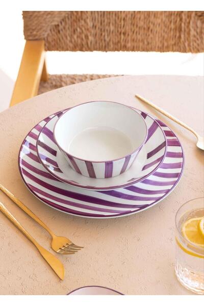 The Mia Joy Soup Bowl Set of 6 Purple 14 cm