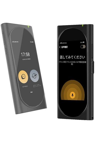 Genesis Langogo AI Translator and Voice Recorder, 2-in-1 Device with Over 100 Languages, Instant Tra