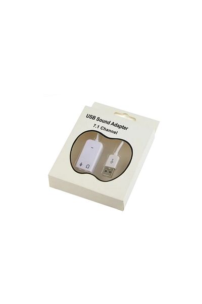 Monte Lua USB Wired Sound Card 7.1 Sound Inverter Converter with 3.5mm Jack Input,