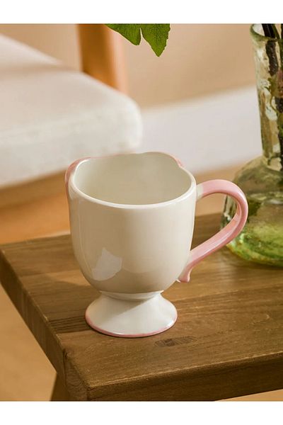 LC Waikiki Lcw Home Pink Bow Patterned Ceramic Mug 300 ml