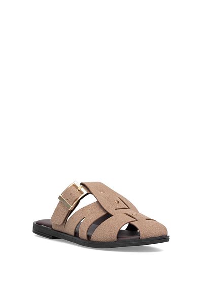 Ayakkabı Fuarı Elit Btss03 Women's Flat Slippers Mink