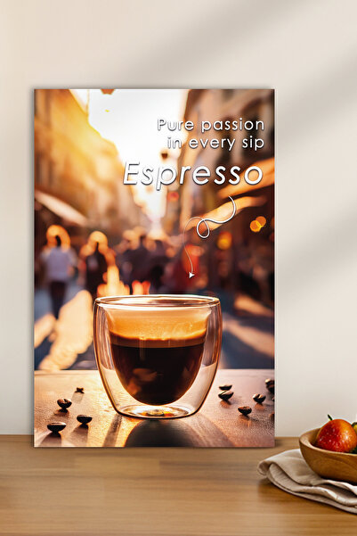 Zevahir Mobilya Dekorasyon 1 bucată de pictură MDF cu aspect de lemn, cu espresso care încălzește fiecare sorț de pasiune pură