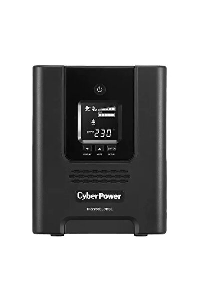 CyberPower UPS PR 2200 ELCDSL, Tower, 2200 VA, 1980 W, AVR, Afișaj LCD, USB, ...