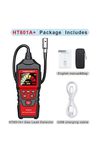 choice2 HT601A Plus HABOTEST HT601A HT601B Gas Leak Detector 0-1000PPM Sound & Screen Alarm Combustible Flam
