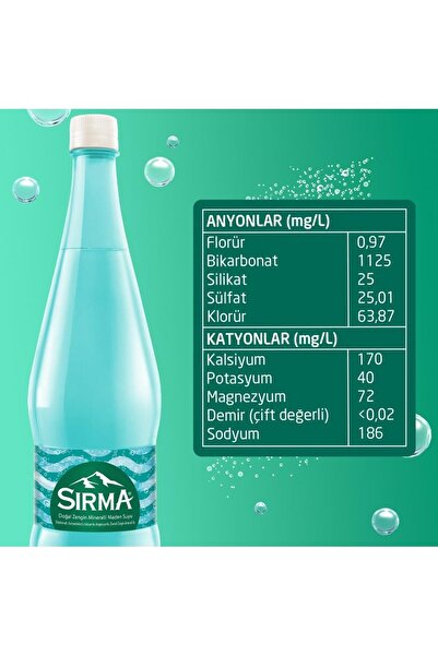 Sırma Doğal Maden Suyu 1 Lt X 6 Adet