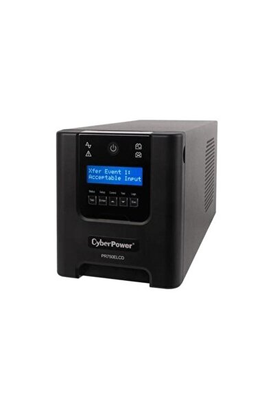 CyberPower UPS Cyber Power PR750ELCD, 750 VA, 675 W, AVR, LCD Display, USB