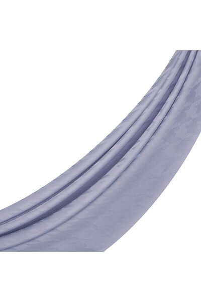 ipekevi Four Seasons Metallic Blue Houndstooth Patterned Monogram Shawl
