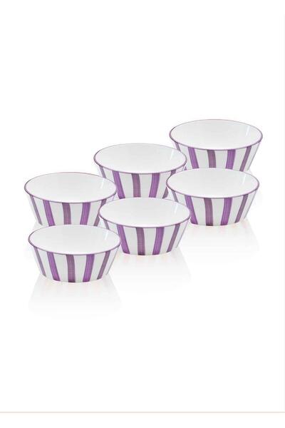 The Mia Joy Soup Bowl Set of 6 Purple 14 cm