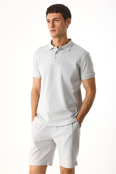 VENA Martin Slim Fit Polo Collar Pique T-Shirt