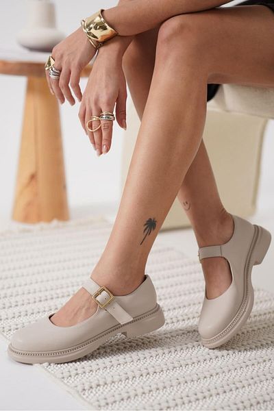 Zerenyus Premium Beige Oxford Shoes