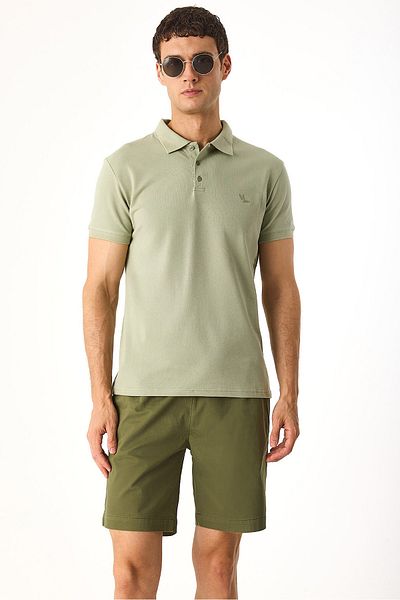 VENA Martin Slim Fit Polo Collar Pique T-Shirt