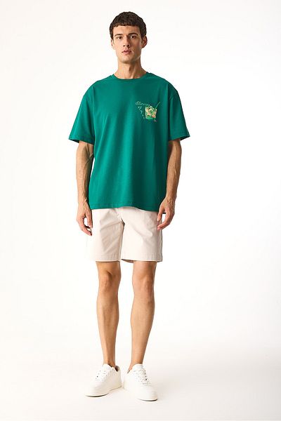 VENA Cocktail Printed 100% Cotton T-Shirt