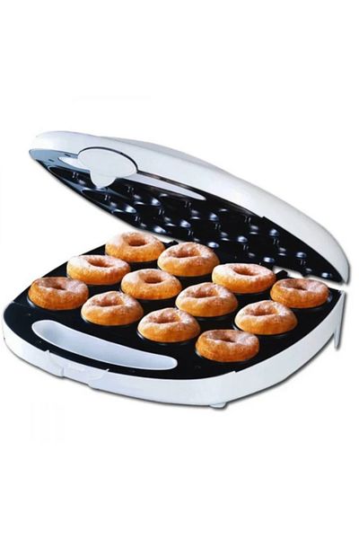 DLC Electric Donut Maker – 12-Piece, 1400W, Non-Stick Surface, Fast Heating, Compact Design